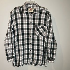 Vintage Levi’s Plaid Button Front Shirt Mens Medium